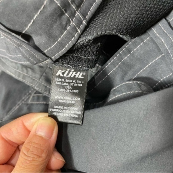 Kuhl Shorts Mens 38 Grey Hiking Outdoors Nylon Flex Fishing Stealth Relaxed - Picture 10 of 16